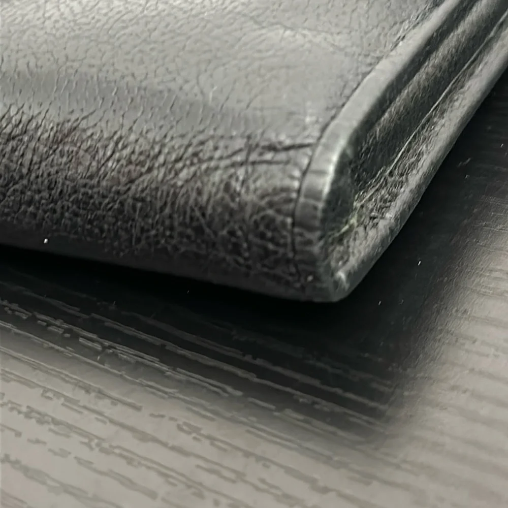 Brighton Black Leather Trifold Wallet Clutch Purse Minibag